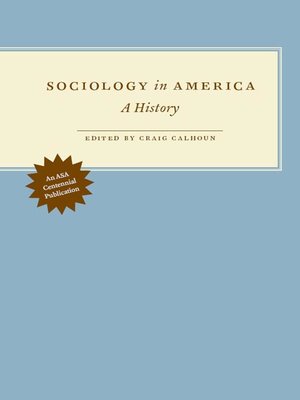 cover image of Sociology in America